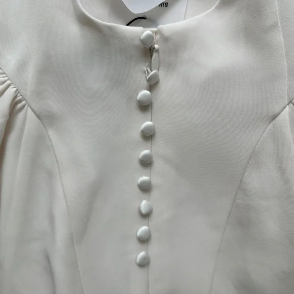 Reformation BONIE Fior Di Latte Ivory White Wedding Dress - Size 6 - with tags - Picture 12 of 15